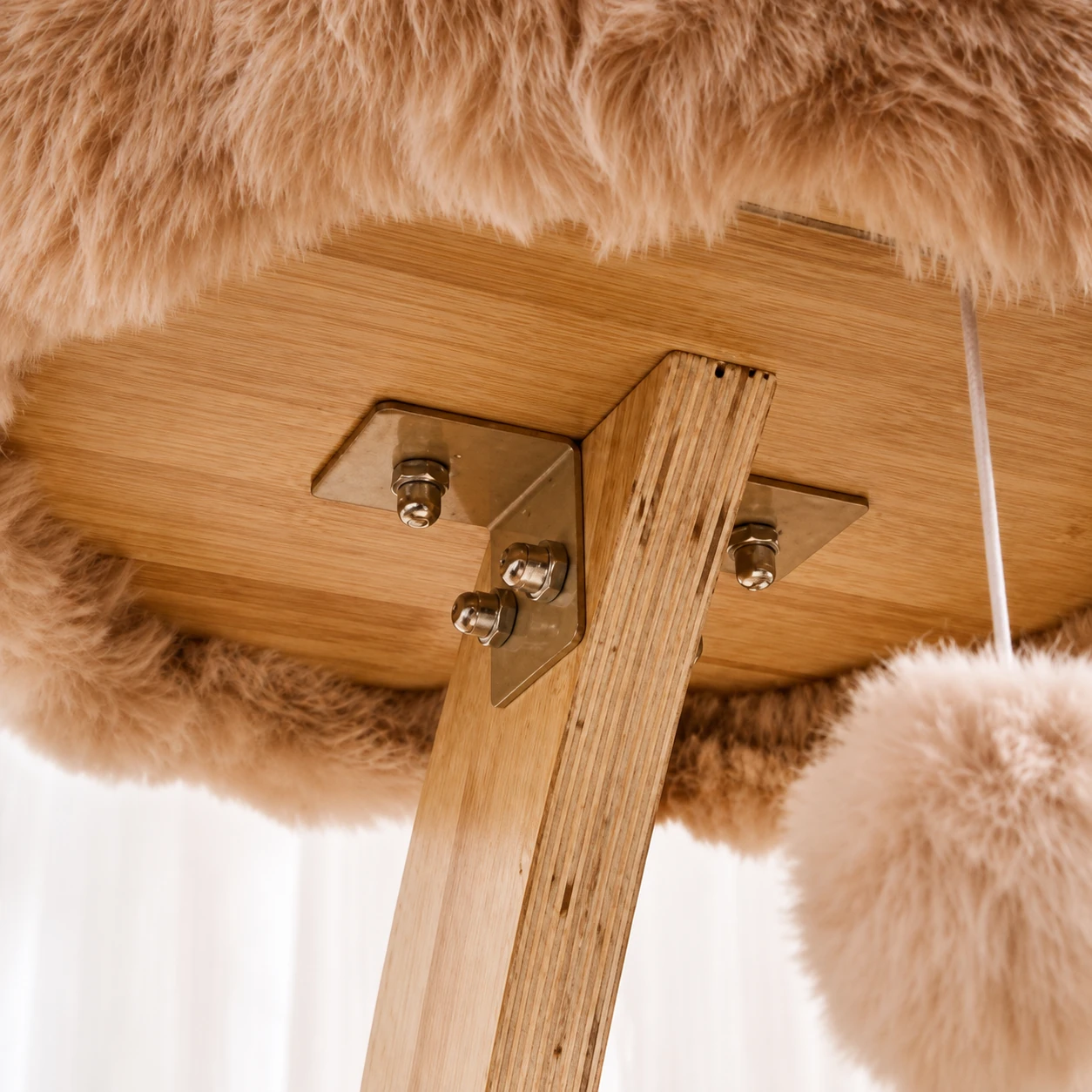 92 cm Cat Tree with Tie-Dye Bubble Fleece YTP-2-00035