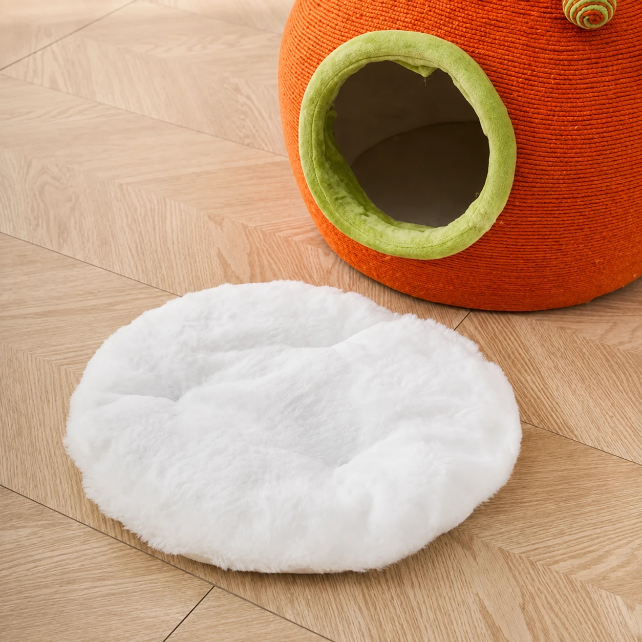 Persimmon-Shaped Round Cat Bed YTP-2-00055