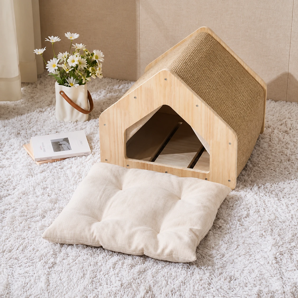 Jute-Mat Cat House & Scratcher YTP-2-00059
