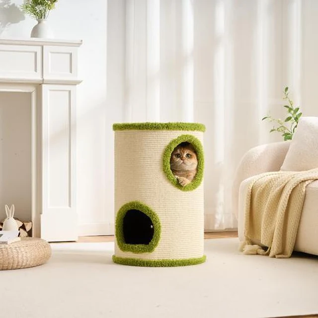 Sisal Barrel Series Double-Layer Round Cat Barrel YTP-2-00038