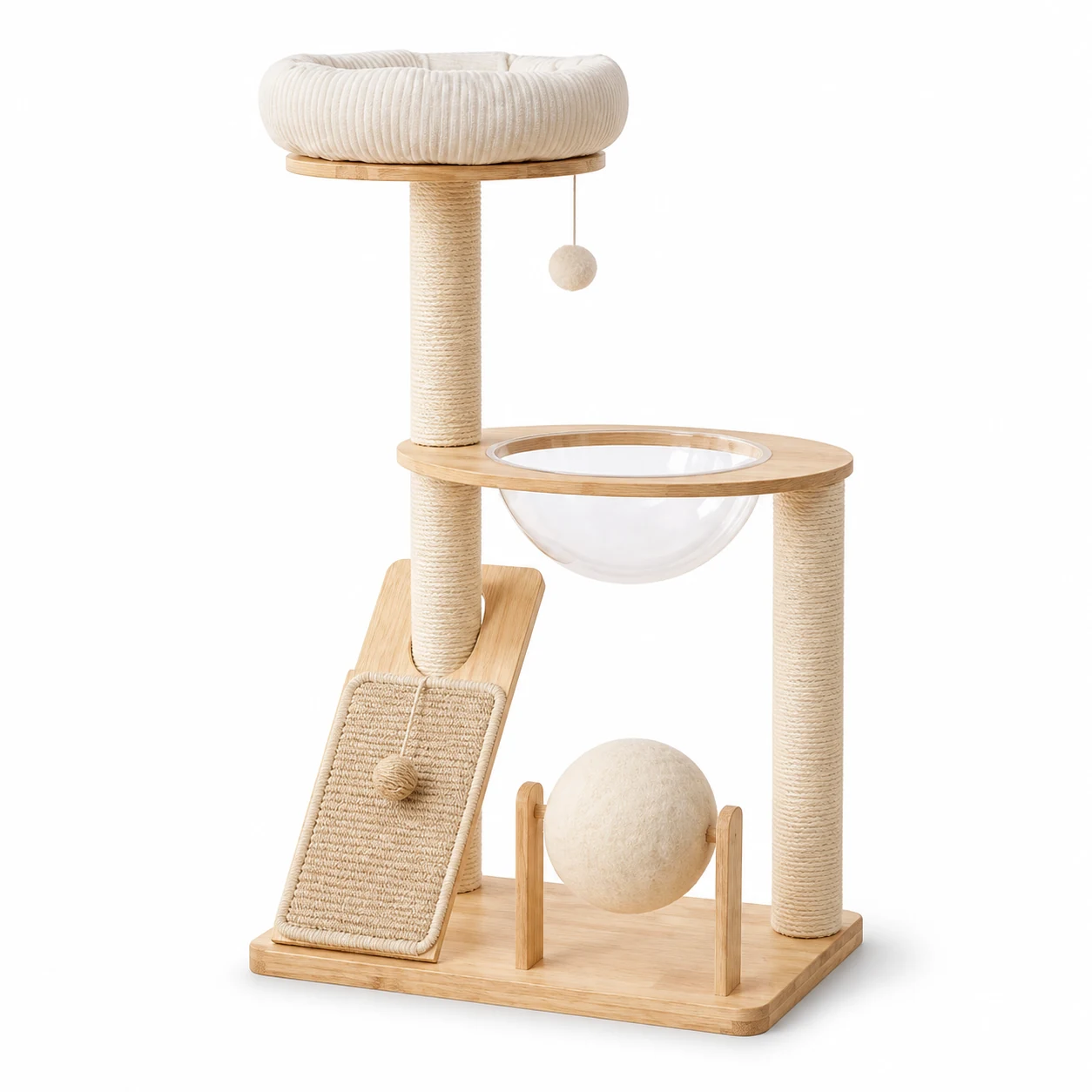 Rubberwood Series Cat Tree – YTP-2-00043 YTP-2-00043