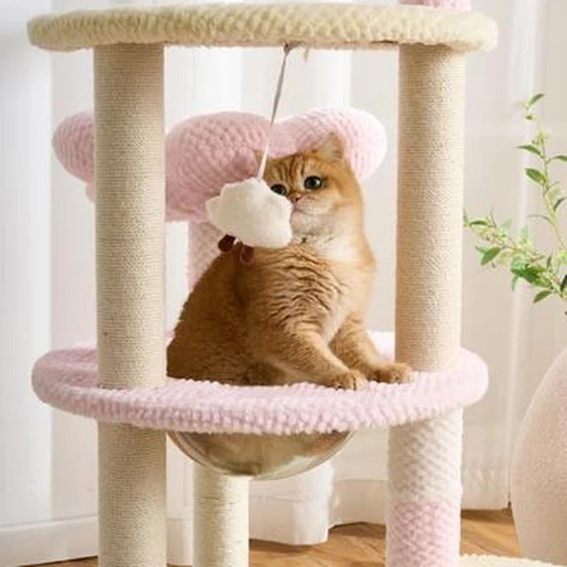 Macaron Flower Space-Pod Multi-Level Cat Tree YTP-2-00047