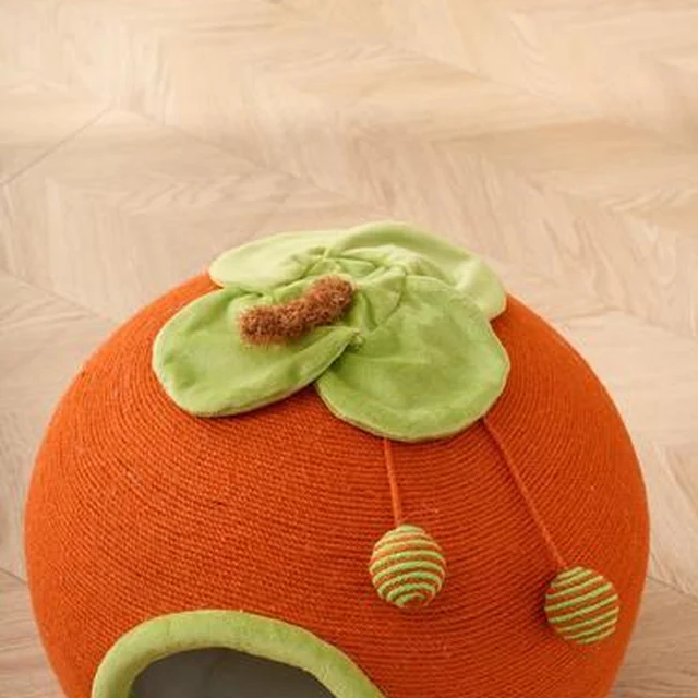 Persimmon-Shaped Round Cat Bed YTP-2-00055