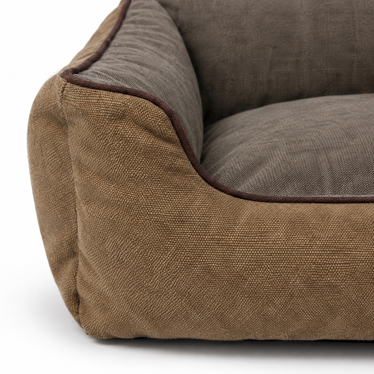 Washed Canvas Bolster Dog Bed YTP-1-00001