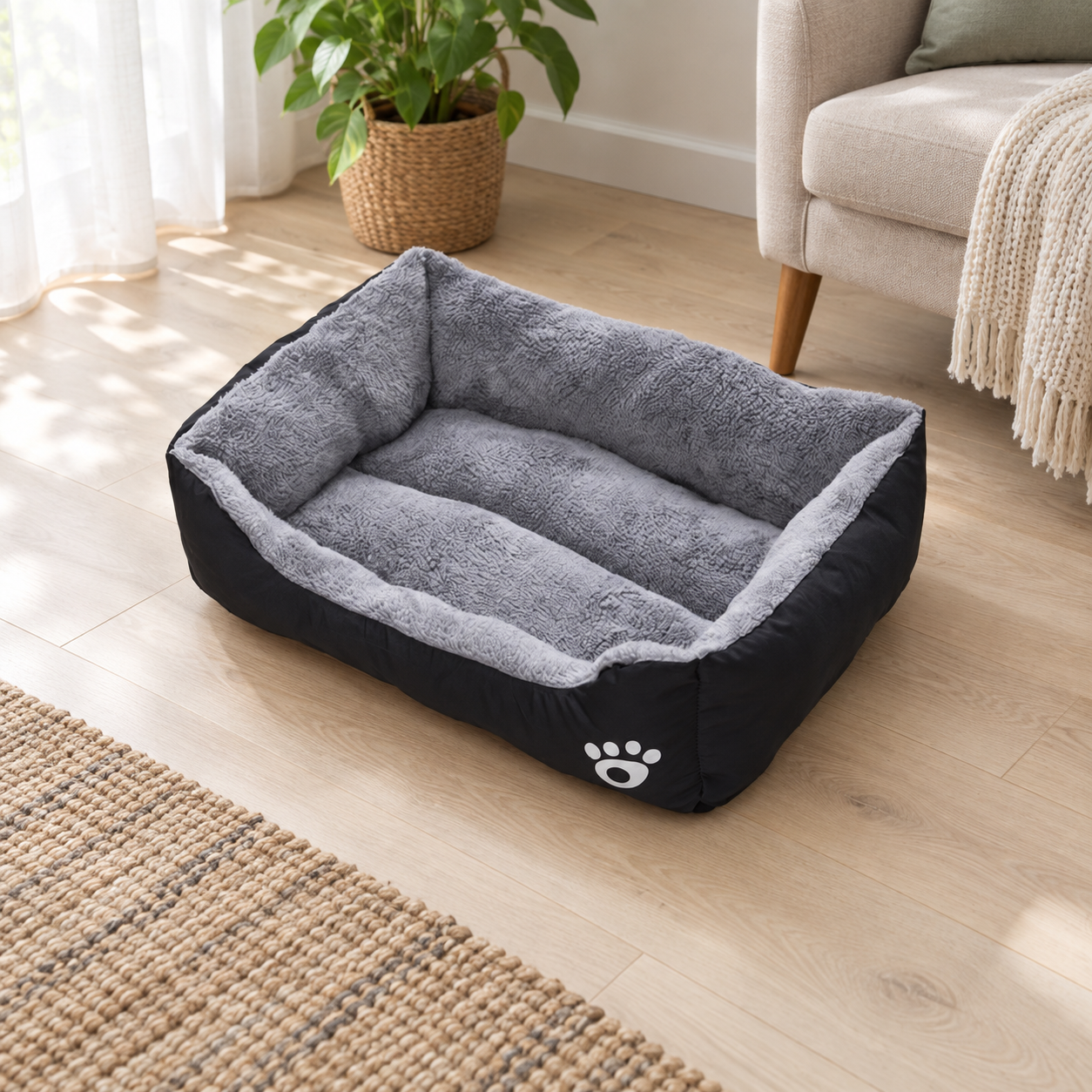 Plush Rectangular Dog Bed YTP-1-00002
