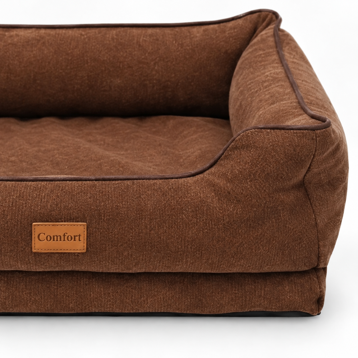 Washed Denim Bolster Dog Bed YTP-1-00003