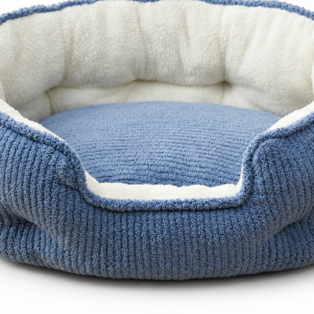 Oval Fleece Bolster Pet Bed YTP-1-00019