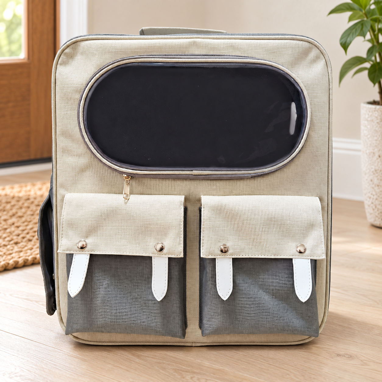 Oxford Pet Carrier Backpack with Front Pockets YTP-11-00006