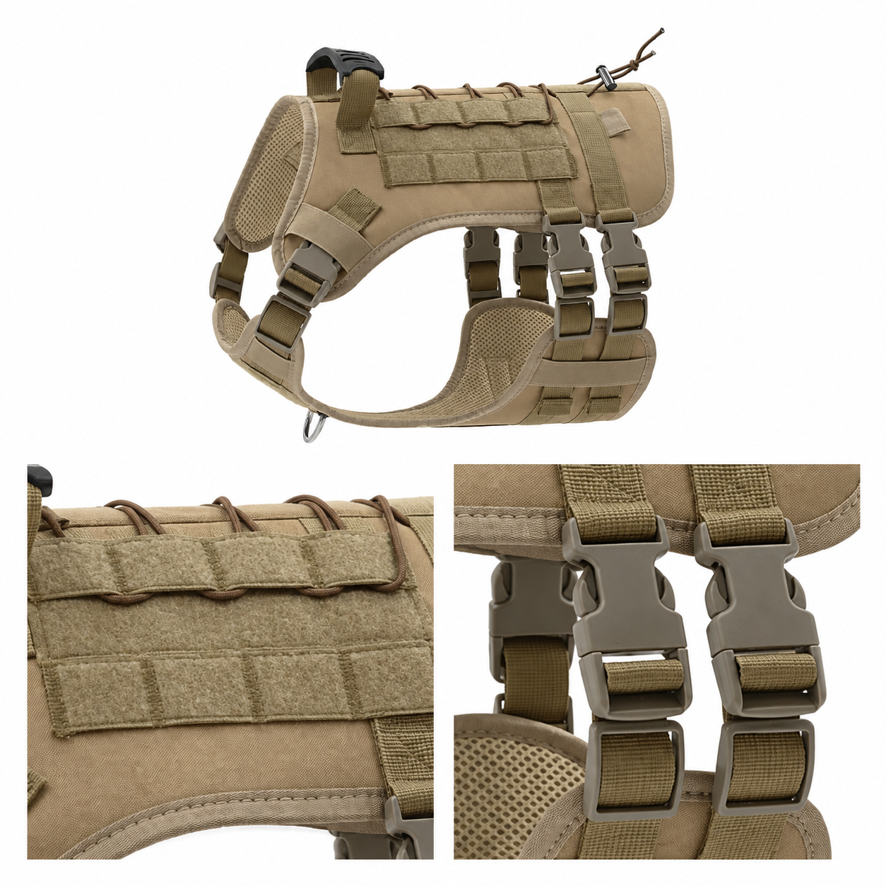 Tactical Padded Dog Harness with Mesh Lining YTP-3-00002