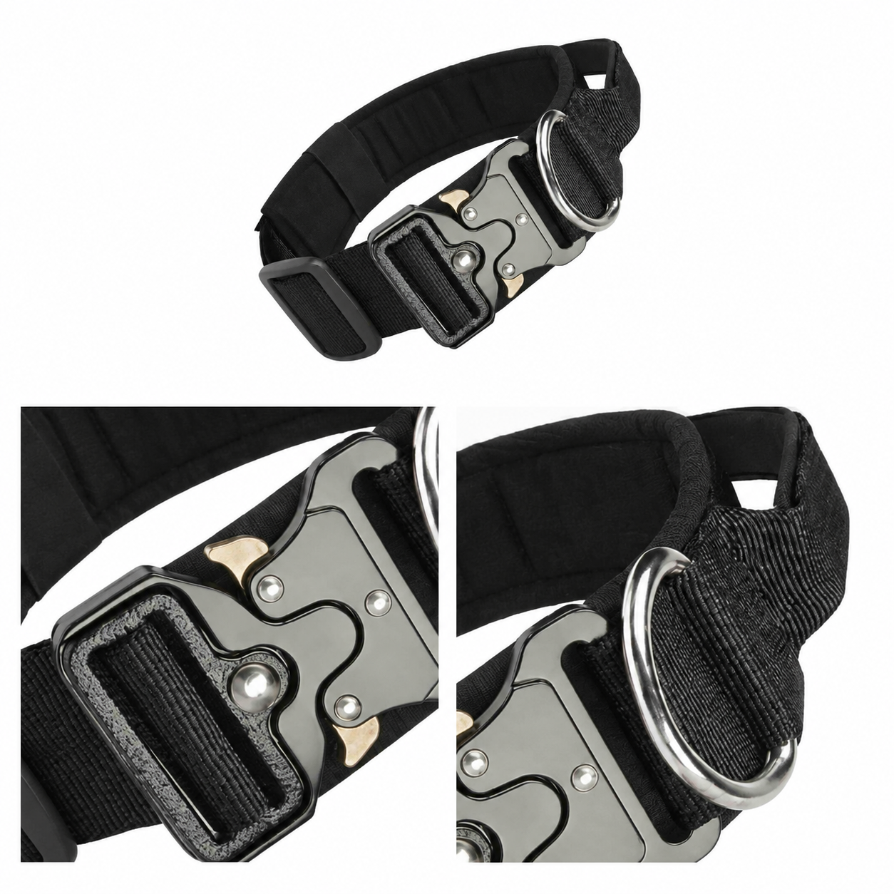 Padded Nylon-Style Dog Collar with Twill Lining YTP-3-00007
