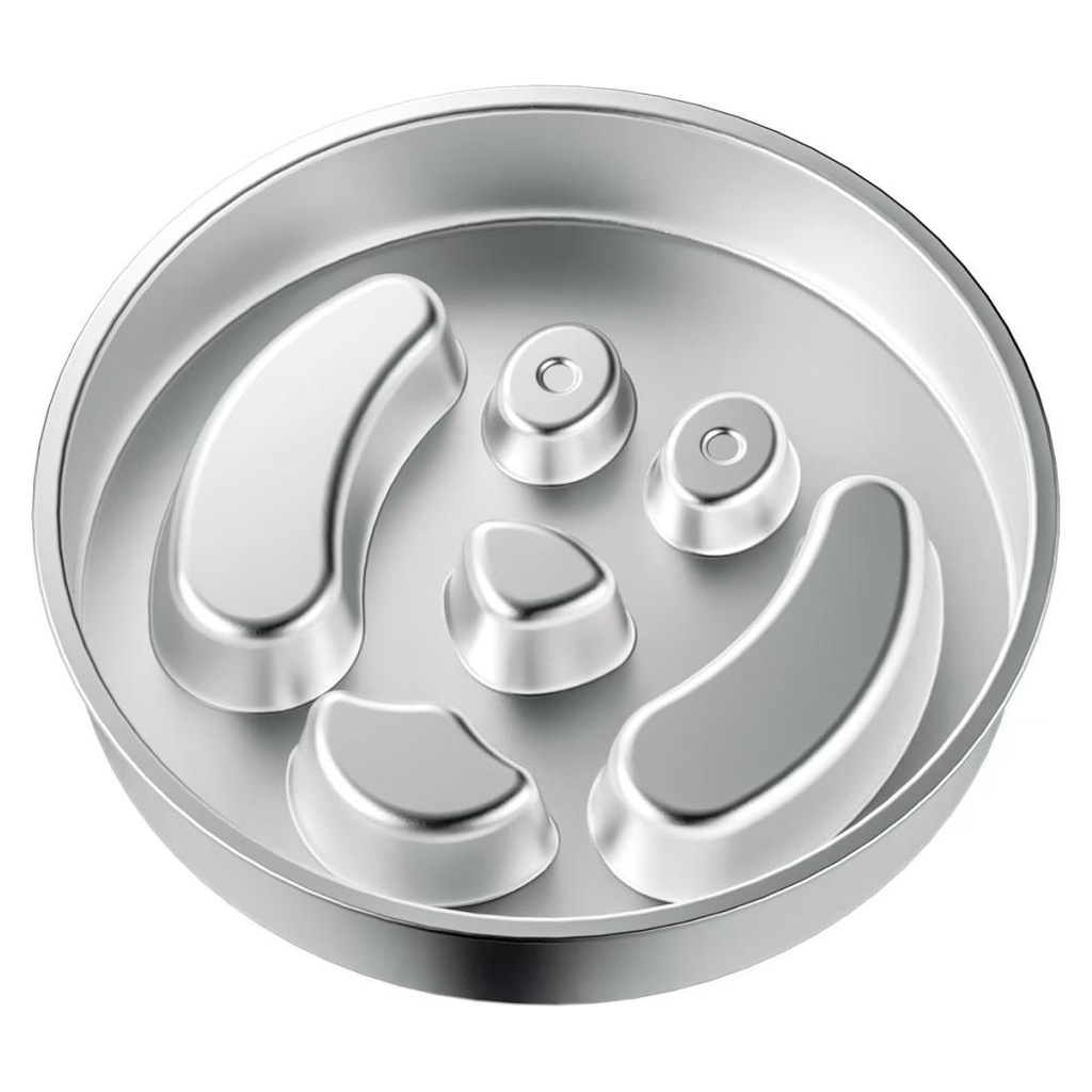 Dog-Face Stainless Steel Slow Feeder Bowl - Bagged YTP-13-00006