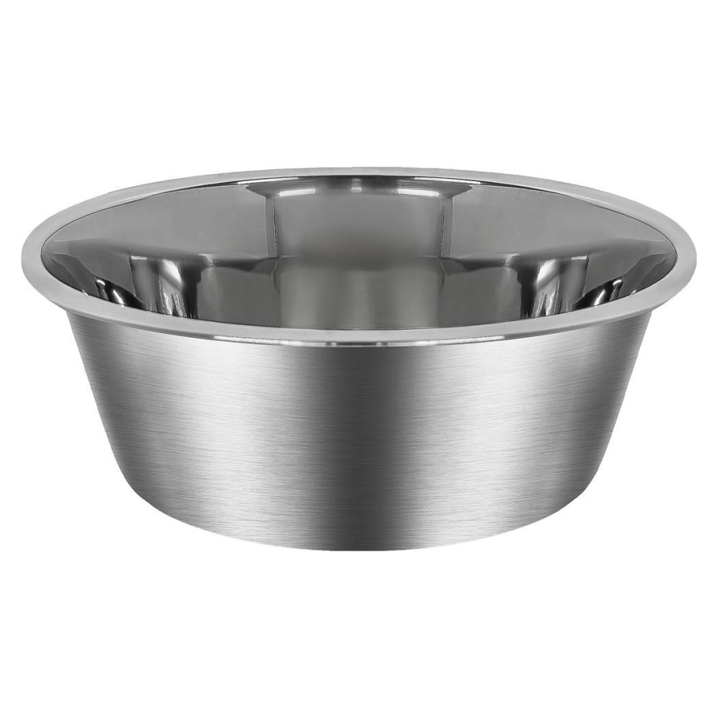 Brushed Straight-Sided Stainless Steel Pet Bowl YTP-13-00009