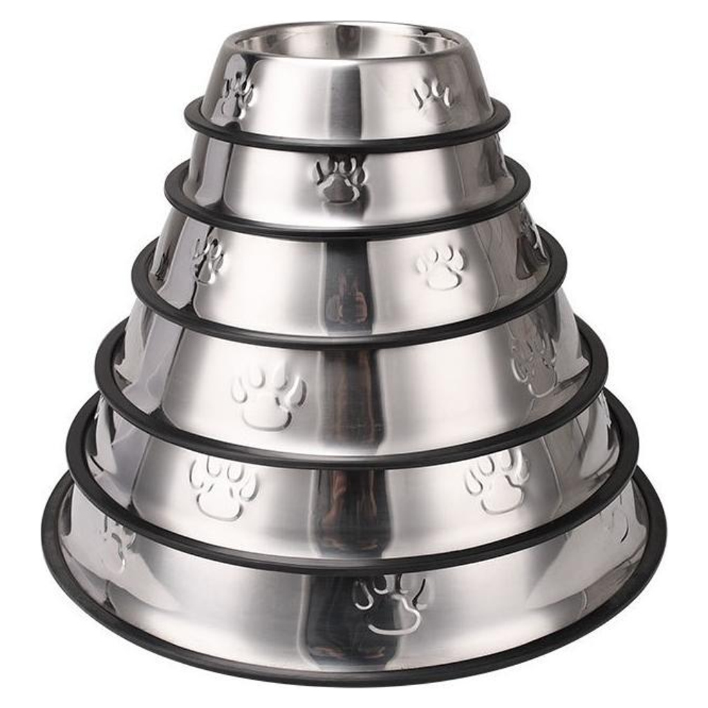 Embossed Stainless Steel Dog Bowl YTP-13-00040