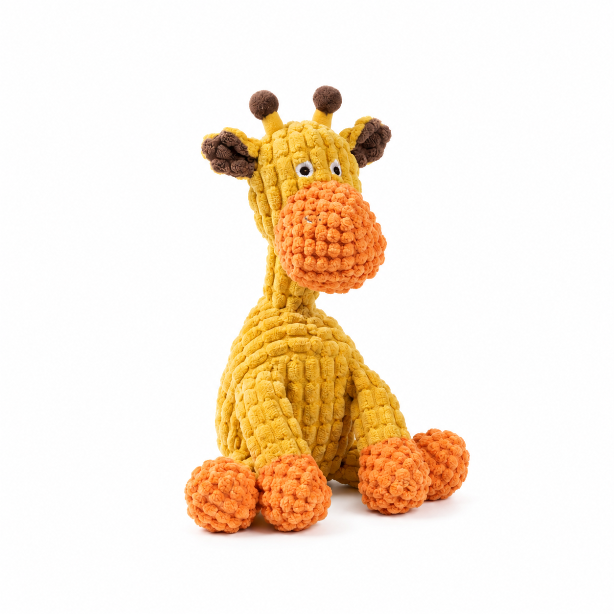 Textured Plush Giraffe Squeaky Dog Toy YTP-4-00002
