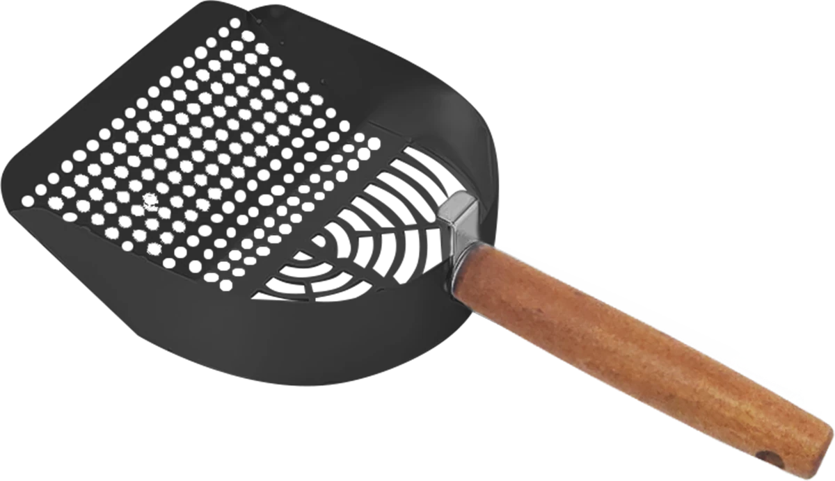 Painted Steel Litter Scoop with Wooden Handle YTP-7-00018
