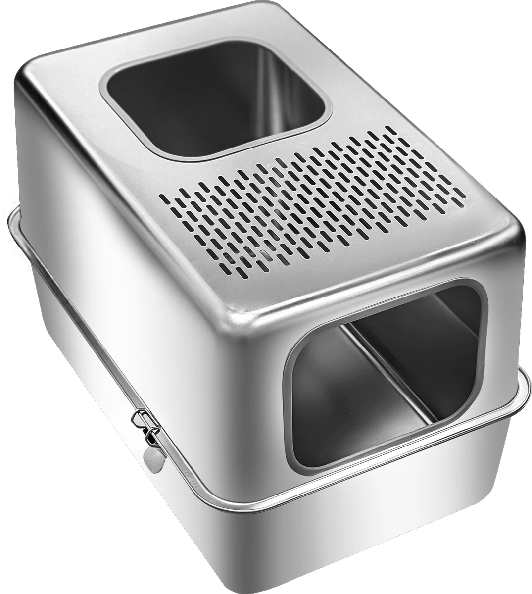 Top-Entry Stainless Steel Litter Box YTP-7-00034