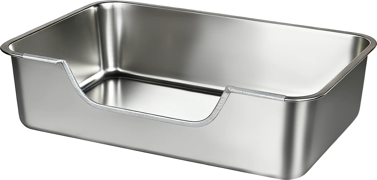 Low-Entry Stainless Steel Litter Pan YTP-7-00053