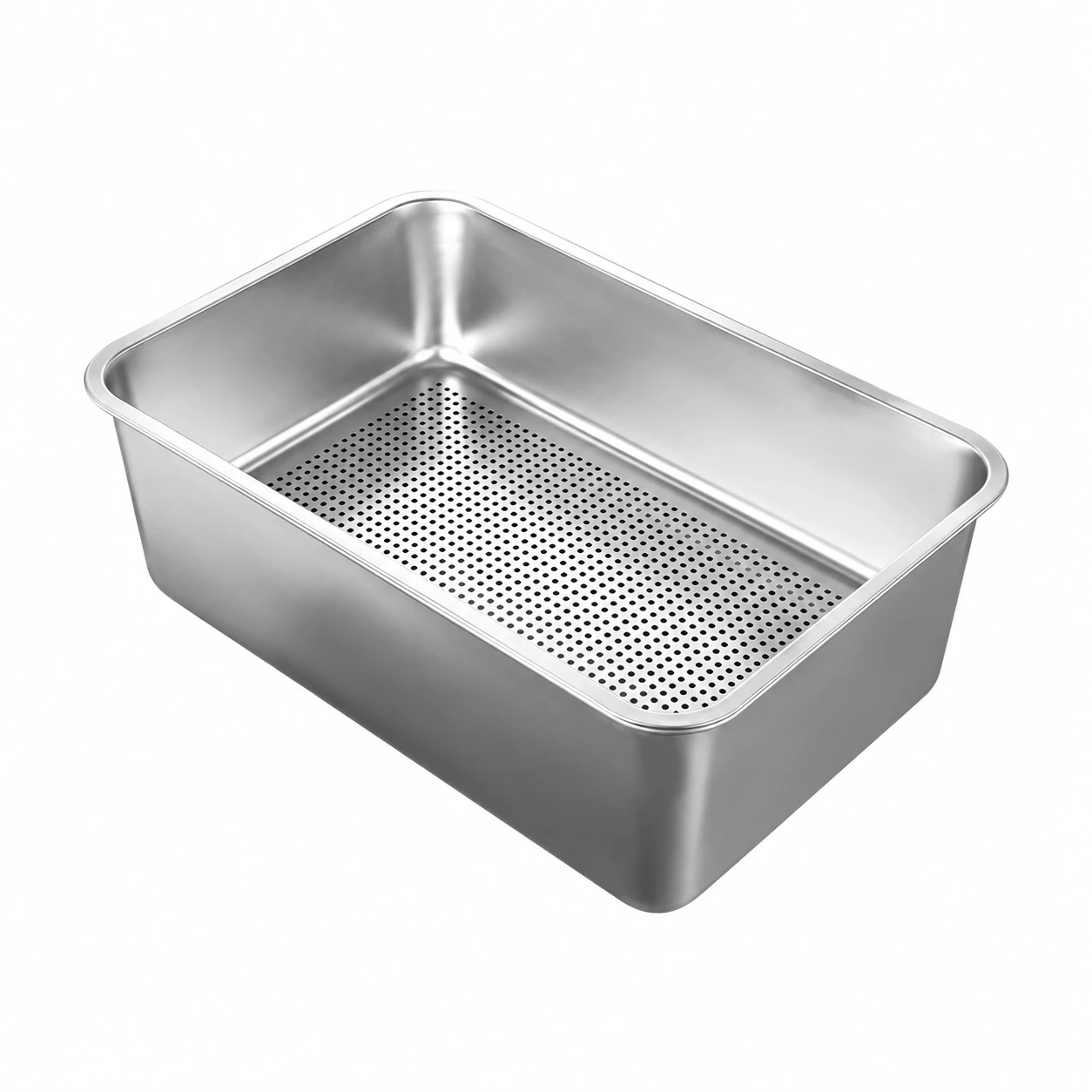 Stainless Steel Litter Box with Perforated Insert YTP-7-00054
