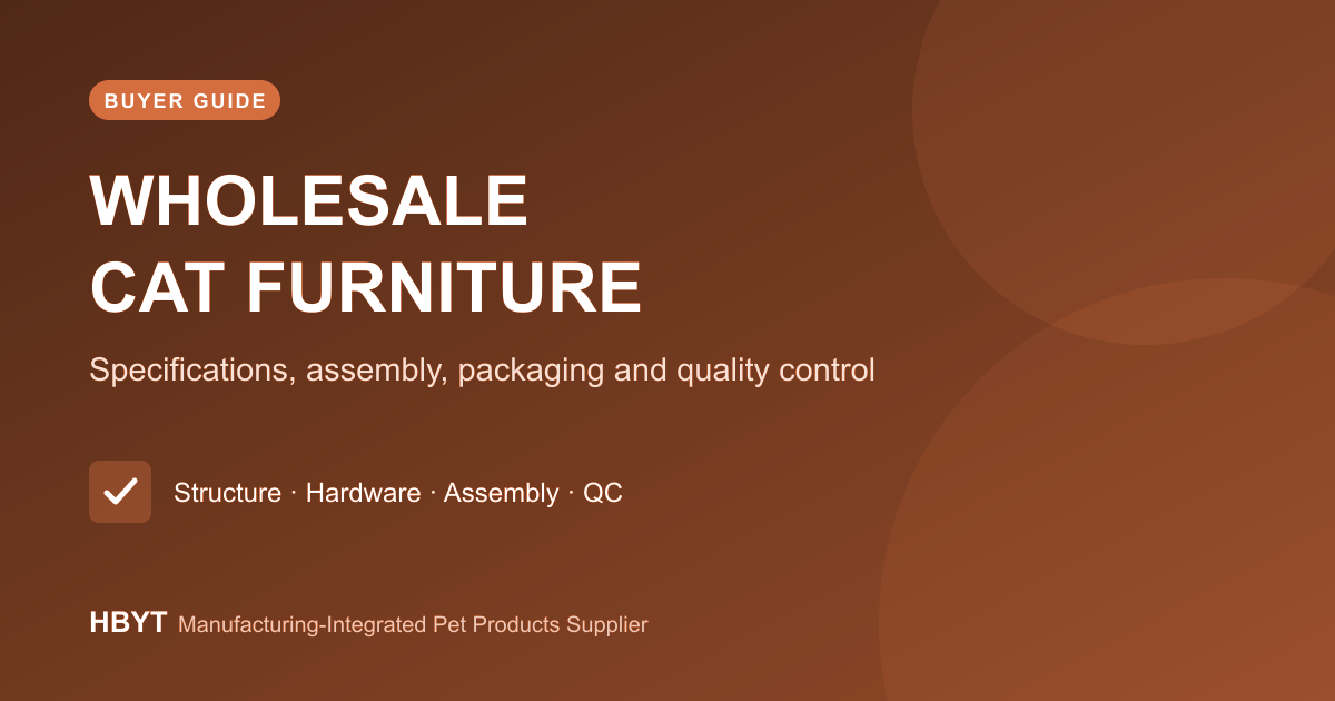 Wholesale Cat Furniture Buying Guide: Specs and QC