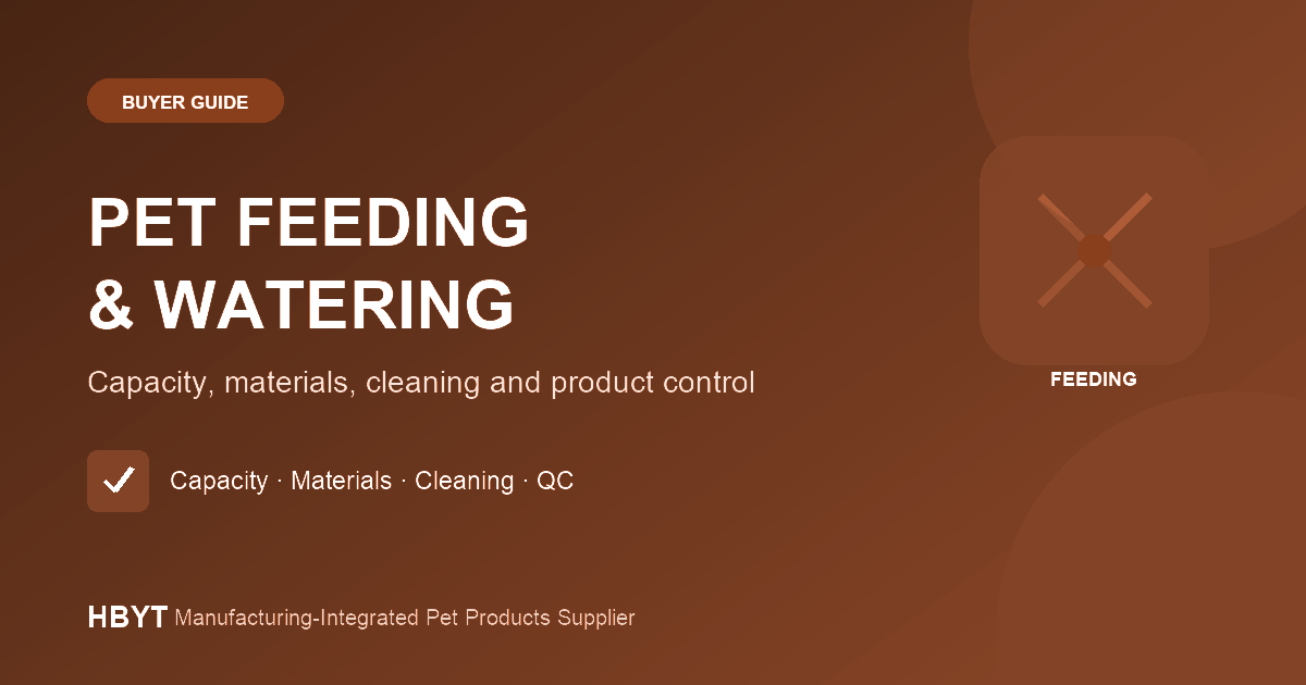 Pet Feeding and Watering Products Sourcing Guide