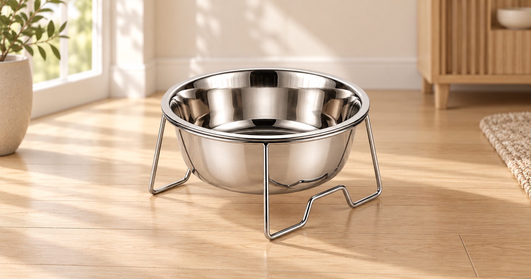 Details at Mealtime: HBYT Stainless Steel Pet Bowls